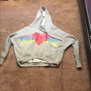 Cropped “True Love” sweatshirt